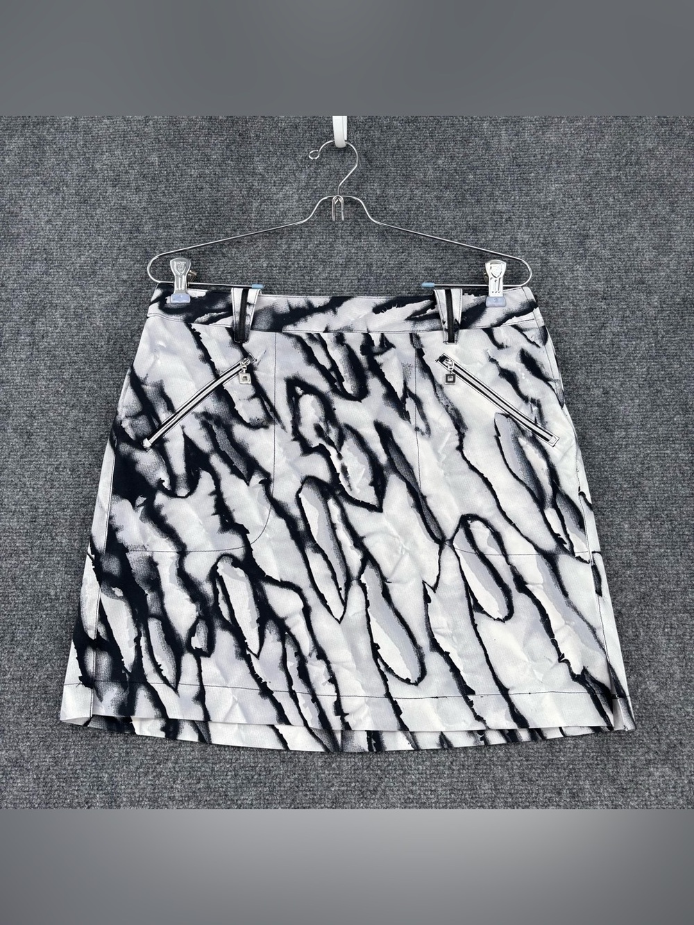Jamie Sadock Galleria Golf Skirt Scorched Women’s 6 Monochrome Preppy